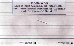 Manowar - Live in New York 1986